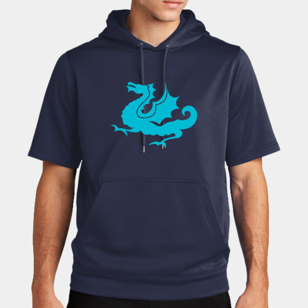 Adult Tri-Blend Wicking Short Sleeve Hoodie Thumbnail