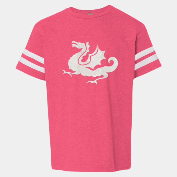 Youth Football Tee (Pink) Thumbnail