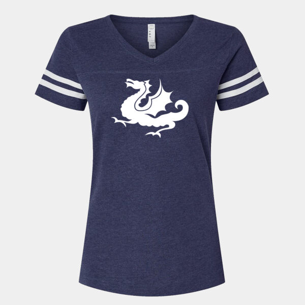 Women's Football Tee (Dark True Navy) Thumbnail